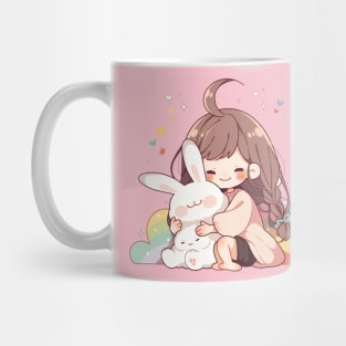 girl rabbit Mug